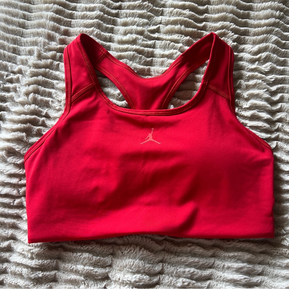 NWT • Nike • red dri-fit Nike Jordan sports bra size medium